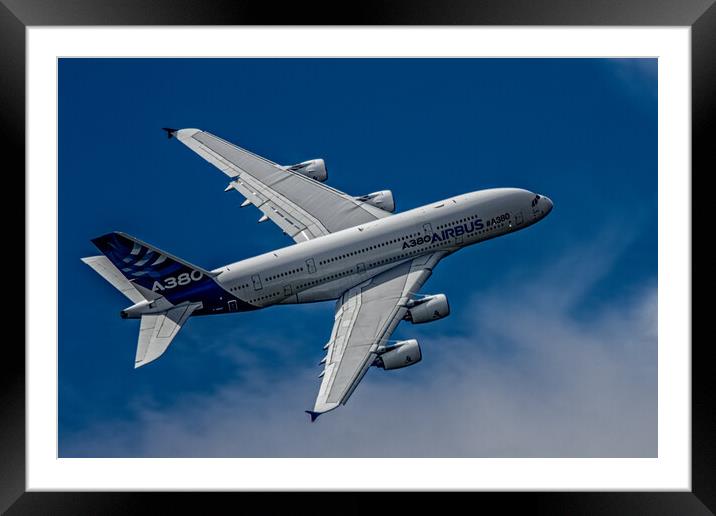 Airbus A380  Framed Mounted Print by Chris Lord