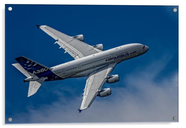 Airbus A380  Acrylic by Chris Lord