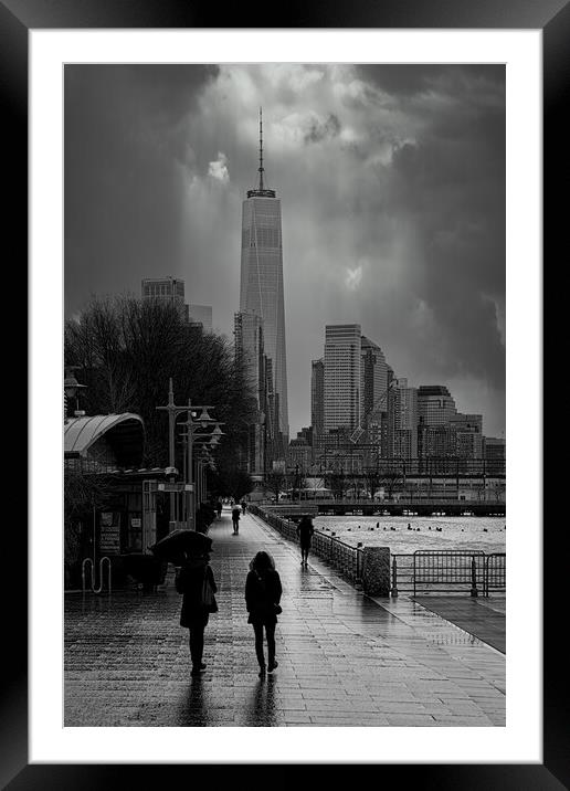 A Wet Afternoon On The West Side Framed Mounted Print by Chris Lord