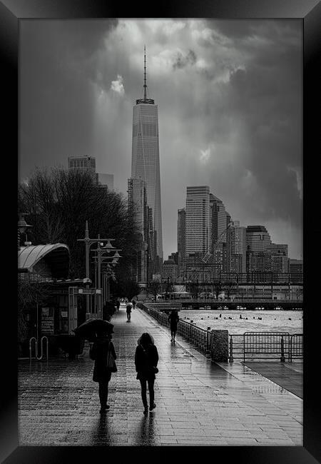 A Wet Afternoon On The West Side Framed Print by Chris Lord