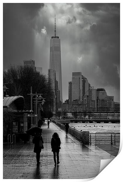 A Wet Afternoon On The West Side Print by Chris Lord