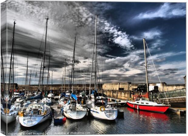Findochty Pleasure Boats Moray Firth Scotland Canvas Print by OBT imaging