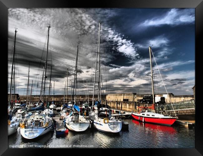 Findochty Pleasure Boats Moray Firth Scotland Framed Print by OBT imaging