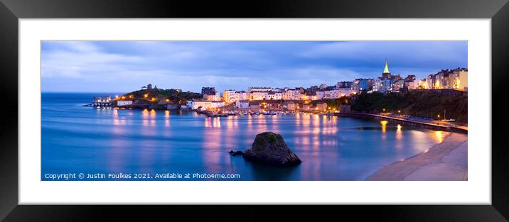Tenby, Pembrokeshire, South Wales Framed Mounted Print by Justin Foulkes