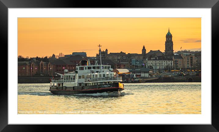 Mersey Ferry Royal Iris Framed Mounted Print by Paul Madden