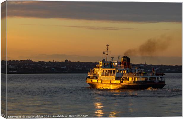 The Mersey Ferry Canvas Print by Paul Madden