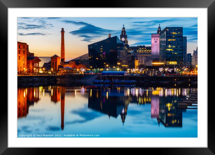 The Salthouse Dock Framed Mounted Print by Paul Madden