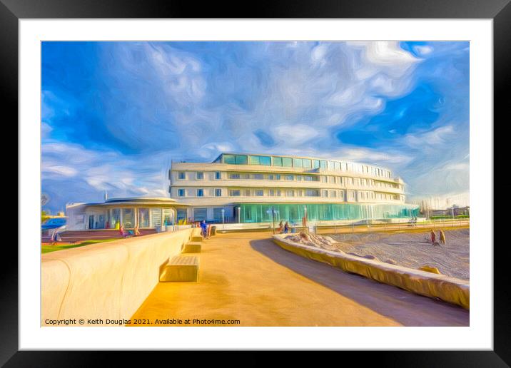 To the Midland Hotel, Morecambe Framed Mounted Print by Keith Douglas