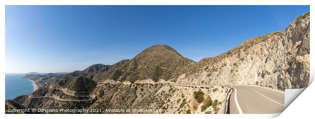 Mojacar Highway Print by DiFigiano Photography