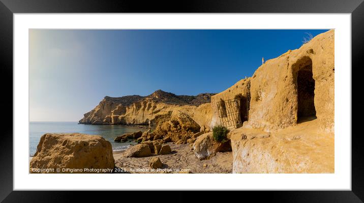Cala Cerrada Cove Framed Mounted Print by DiFigiano Photography