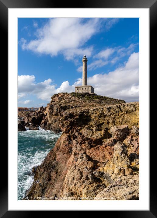 Cabo de Palos Lighthouse Framed Mounted Print by DiFigiano Photography