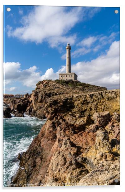 Cabo de Palos Lighthouse Acrylic by DiFigiano Photography