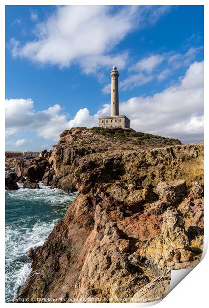 Cabo de Palos Lighthouse Print by DiFigiano Photography
