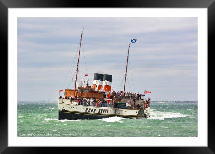 PS Waverley Approaching Southend Pier Framed Mounted Print by Dave Collins