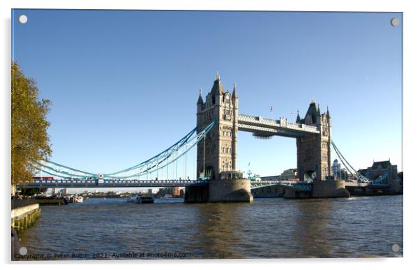 Tower Bridge. London, UK. Acrylic by Peter Bolton