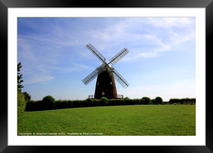Thaxted Windmill Framed Mounted Print by Stephen Hamer