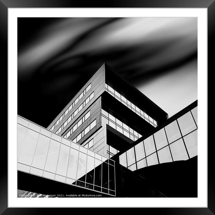 Liverpool Arena monochrome Framed Mounted Print by Paul Anderson