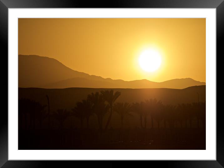Golden Sunset Sunrise  Framed Mounted Print by mark humpage