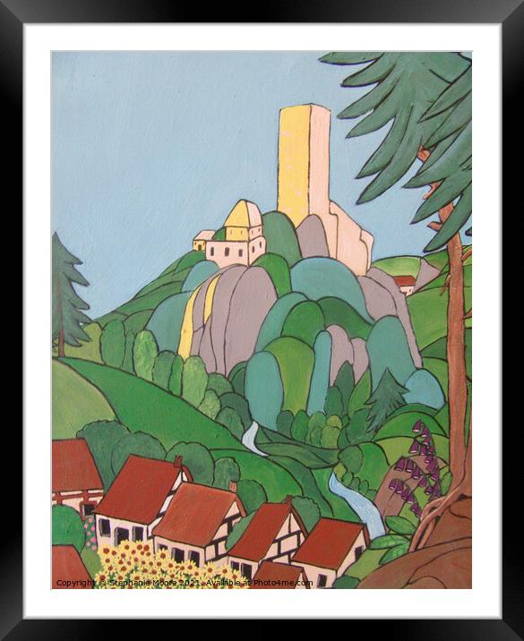 The Castle on the Hill Framed Mounted Print by Stephanie Moore