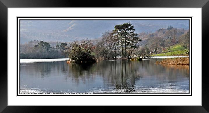 Morning haze on Rydal Water Framed Mounted Print by Pat Butler