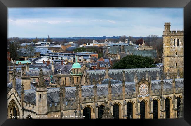 A view of All Souls University, Oxford, England, UK Framed Print by Joy Walker