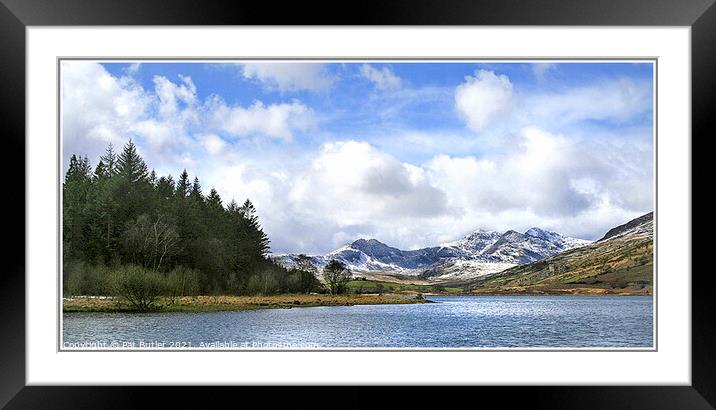 Snow on the mountains Framed Mounted Print by Pat Butler