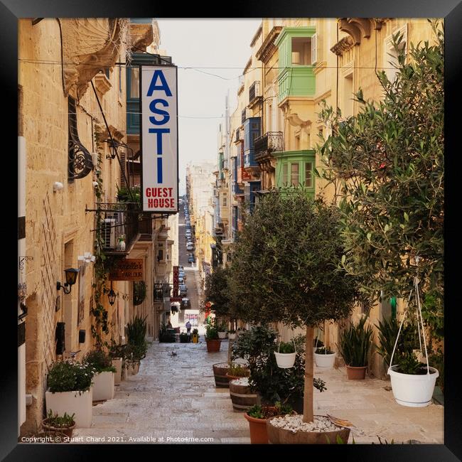 Valetta Street  Malta Framed Print by Travel and Pixels 