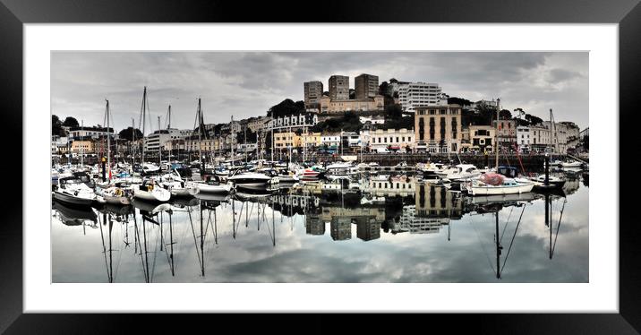 Torquay Boats Harbour Framed Mounted Print by mark humpage