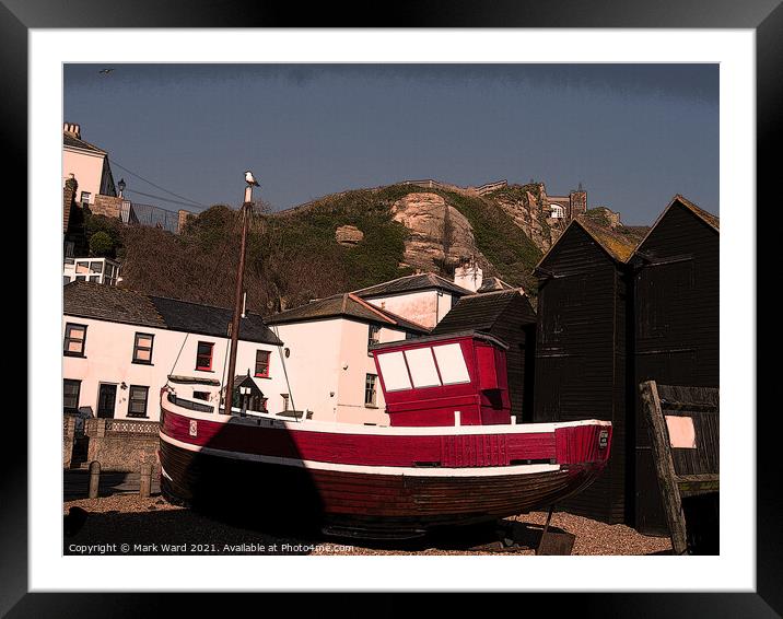 Hastings in a Nutshell. Framed Mounted Print by Mark Ward