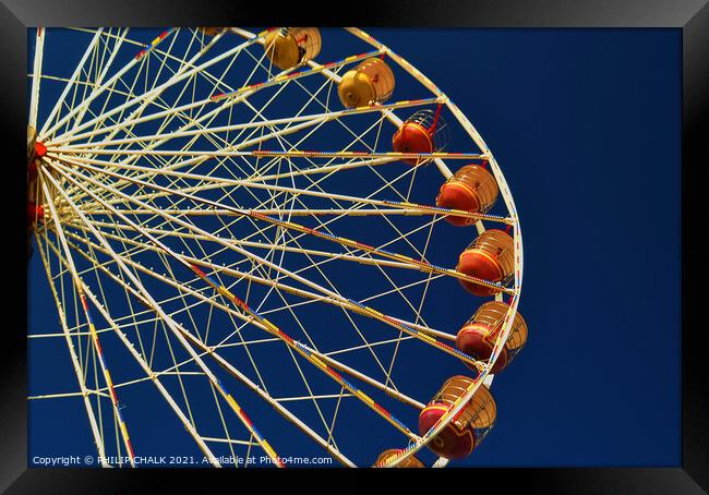 Blackpool ferris wheel 397  Framed Print by PHILIP CHALK