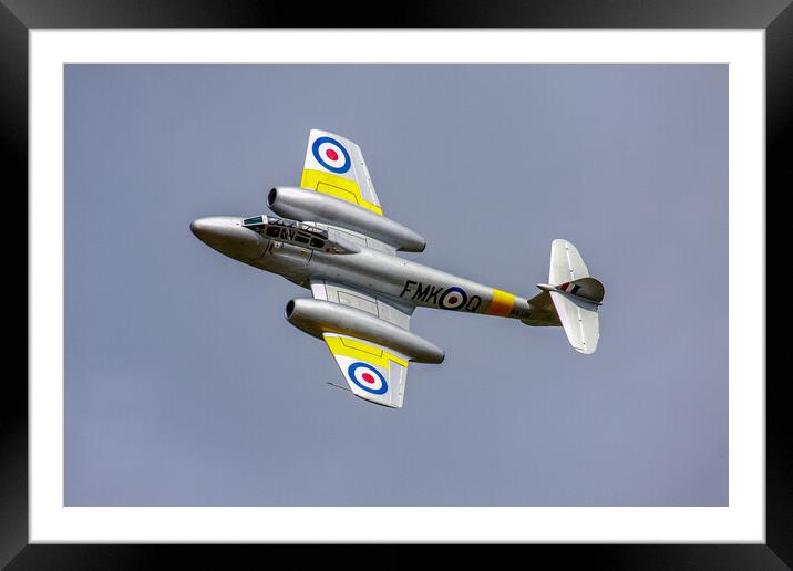 Gloster Meteor Framed Mounted Print by Oxon Images