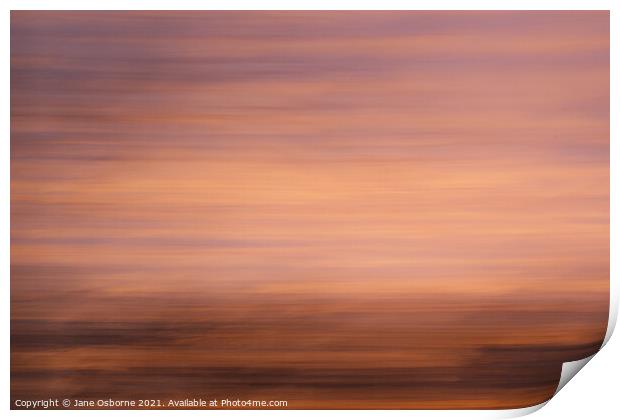 Abstract Sunset Print by Jane Osborne