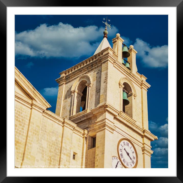 St.Johns cathedral church in Valletta malta Framed Mounted Print by Stuart Chard