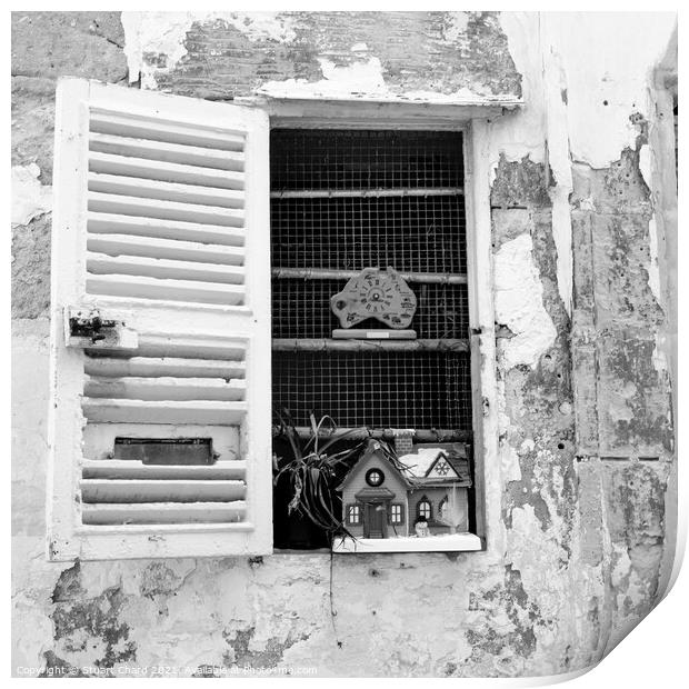 Window in the wall - Valletta Malta Print by Travel and Pixels 