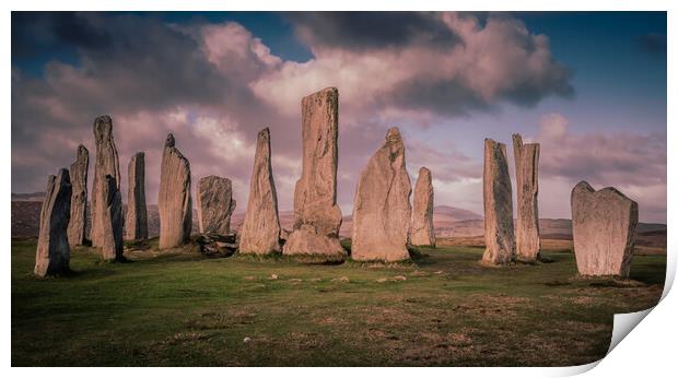 Callanish Standing Stones - Isle of Lewis Print by John Frid