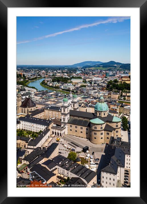 Salzburg City View Framed Mounted Print by Jim Monk