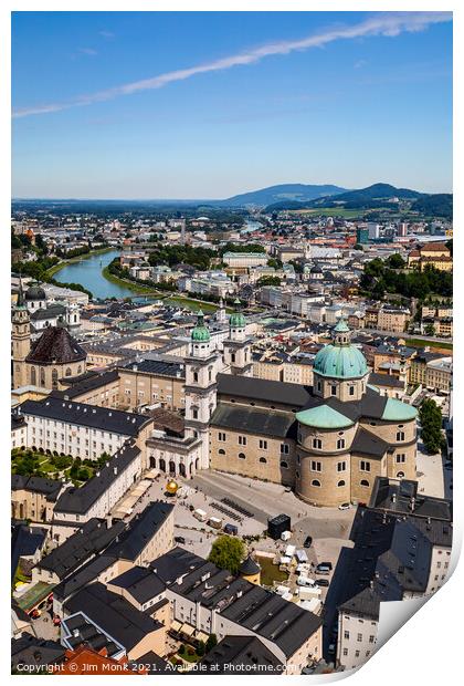 Salzburg City View Print by Jim Monk
