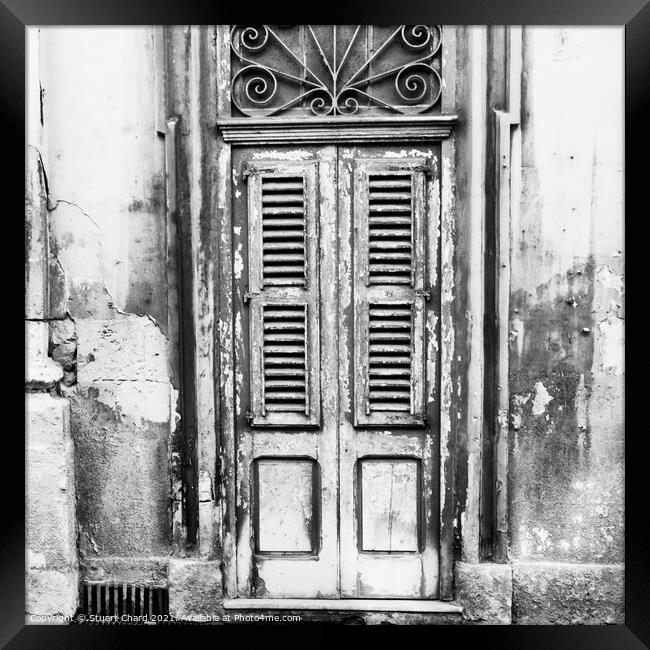 Old door in Valletta Malta Framed Print by Travel and Pixels 