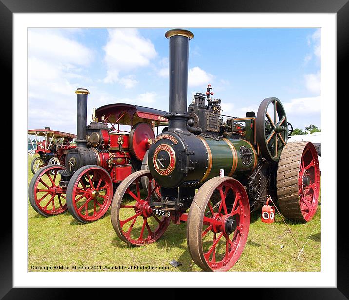 Steam Power Framed Mounted Print by Mike Streeter