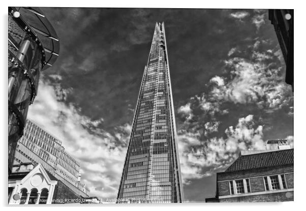 The Shard - London Acrylic by Alessandro Ricardo Uva