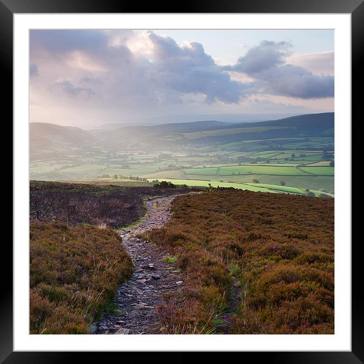 Dunkery Hill Sunrise Framed Mounted Print by Andrew Wheatley