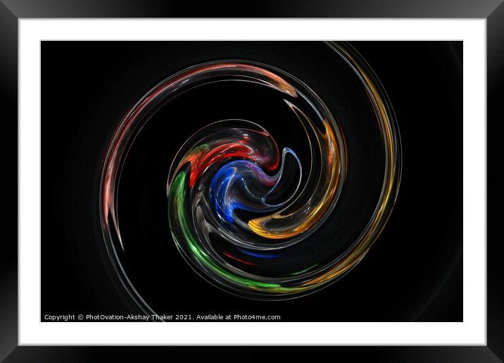 Artistically generated Digital art for creative display or decoration.  Framed Mounted Print by PhotOvation-Akshay Thaker