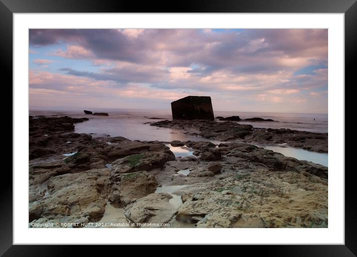 Slipping into The Sea Framed Mounted Print by ROBERT HUTT