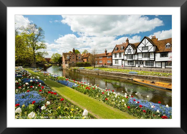 River Stour, Canterbury, Kent Framed Mounted Print by Justin Foulkes