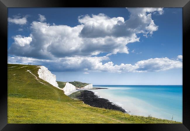 Seven Sisters and Belle Tout Framed Print by Mark Jones