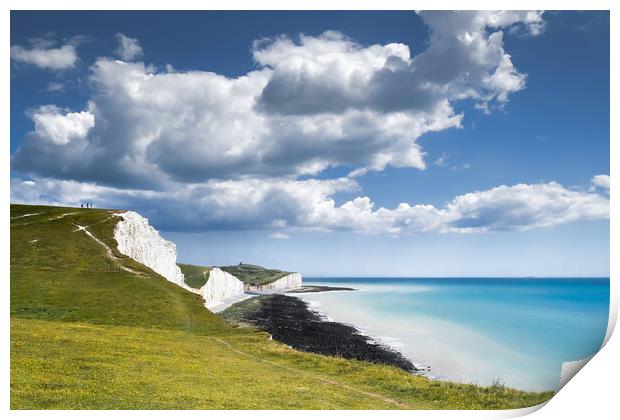 Seven Sisters and Belle Tout Print by Mark Jones