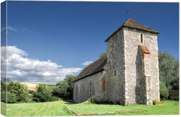 St Botolphs Church, Botolphs, West Sussex Canvas Print by Mark Jones