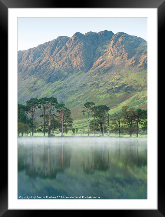 Haystacks and The Sentinels, Buttermere, Lake District Framed Mounted Print by Justin Foulkes