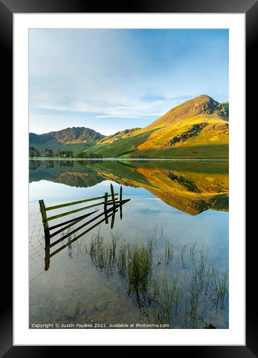 Buttermere, Lake District, England Framed Mounted Print by Justin Foulkes