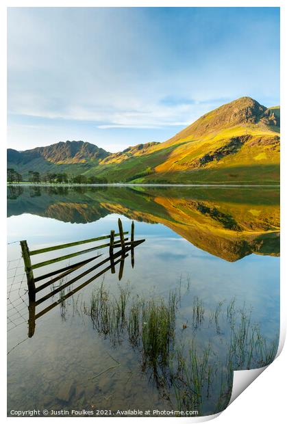 Buttermere, Lake District, England Print by Justin Foulkes